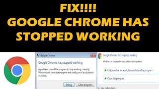 FIX GOOGLE CHROME HAS STOPPED WORKING [upl. by Soren]