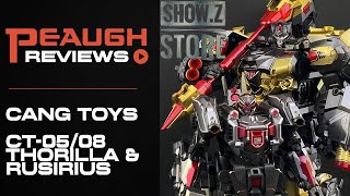 Video Review Cang Toys CT0508  THORILLA and RUSIRIUS [upl. by Tayib853]