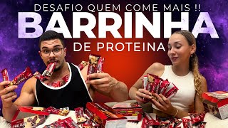 DESAFIO INSANO Quem COME mais BARRINHA de PROTEÍNA EM 1H [upl. by Liddie493]