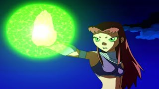 Starfire  All Powers amp Fights Scenes Teen Titans S01 [upl. by Ahsatam]