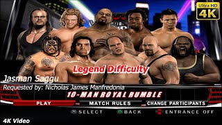 WWE SmackDown vs Raw 2010  Undertaker vs 9 other wrestlers  10 Man Royal Rumble  Nicholas James M [upl. by Christy]