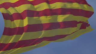 Waving flag an regional anthem of Catalonia [upl. by Nifled]