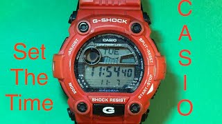 Casio GShock Watch Set the Time GShock Set Time [upl. by Ziul31]