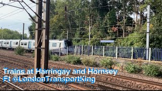 Trains at Harringay and Hornsey [upl. by Ycnay850]