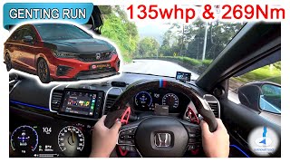 Remap 2021 Honda City RS GN3 eHEV iMMD  Malaysia POV Genting Run 冲上云霄 CC Subtitle [upl. by Shara]