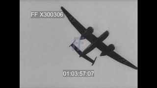 Heinkel He 219 Bomber Taxiing Taking Off amp Landing  300306X  Footage Farm Ltd [upl. by Enelyk]