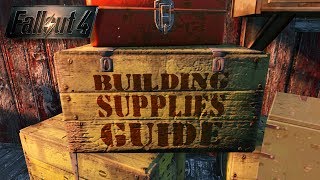 Building Materials amp Supplies Guide 🔩 Fallout 4 No Mods Shop Class [upl. by Aliahs]