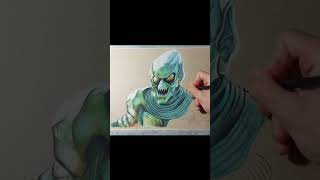 Drawing Green Goblin Willem Dafoe [upl. by Velasco]