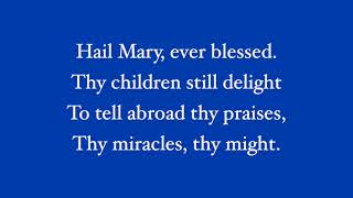 Hymn in Honour of Our Lady Of Walsingham  organ lyrics [upl. by Bauske]