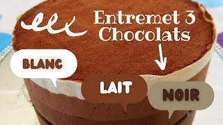 ENTREMET TROIS CHOCOLATS [upl. by Letisha7]