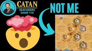 CATAN SEAFARERS  My Opponent is CRAZY for Hidden Treasure  Game 110 [upl. by Vogeley]