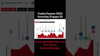 Vuelta Espana 2024 Vorschau Etappe 20 [upl. by Capello]