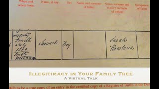 A Virtual Talk  Illegitimacy In Your Family Tree [upl. by Eiznekcm945]