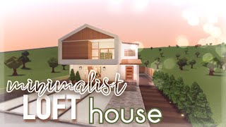 Bloxburg  Minimalist Loft House Full Tour  104K [upl. by Navak]