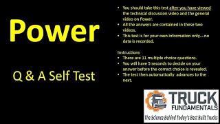 Multiple choice selftest with answers on the subject of Power [upl. by Jolee11]