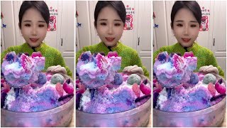 ASMR POWDERY ICE WITH ICE CHIPS [upl. by Siulesoj]