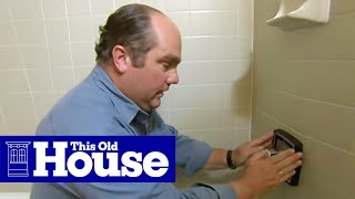 How to Replace a Shower Mixing Valve  This Old House [upl. by Alohcin]