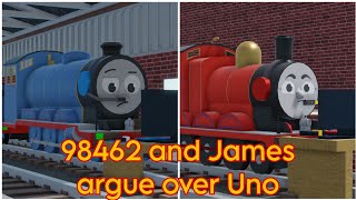 98462 and James argue over Uno  ThomToys Land  TTTE Meme [upl. by Lledualc]