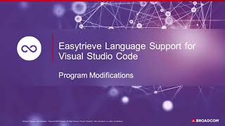 Easytrieve Visual Studio Code Extension Program Modifications [upl. by Odie]