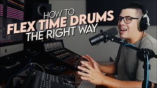 How To Flex Time Drums THE RIGHT WAY Logic Pro X [upl. by Ailemac672]