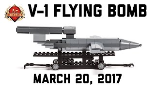 V1 Flying Bomb  Custom Military Lego [upl. by Kcirrek677]