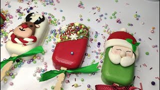 How to make cakesicles for holiday and Christmas [upl. by Ecniuq]