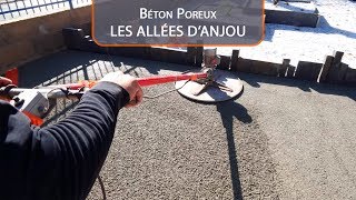 Béton poreux  LES ALLEES DANJOU [upl. by Anwahsit]