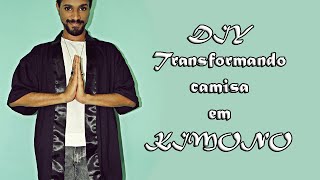 DIY  Transformando camisa em Kimono [upl. by Reinal]