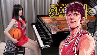 SLAM DUNK ED「Sekai ga Owaru Made wa  Mitsui Hisashi Theme」Rus Piano Cover [upl. by Vaughn]