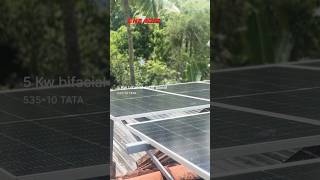 5 kw bifacial solar panel tata solarenergy youtube pvinverter tatasolar solarpannel [upl. by Haimarej318]