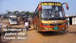 FARIDPUR  DHAKA  GOLDEN LINE  HINO RM2  TRIPREPORT 2 [upl. by Iny]