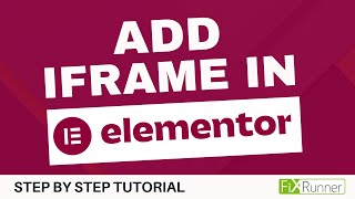 How To Add Iframe In WordPress Using Elementor [upl. by Cohbert]