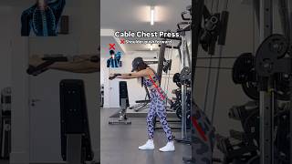 📌Cable chest press ✅ Do vs Don’t ❌ chestworkout formtips chestpress [upl. by Torray325]