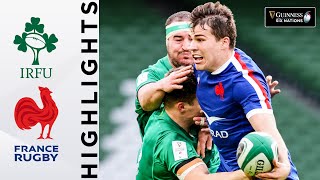 Ireland v France  HIGHLIGHTS  2 Points Separate Tight Encounter  2021 Guinness Six Nations [upl. by Latoniah731]