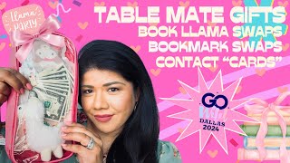 Table mate Gifts Book Llama Swaps Contact quotCardsquot and more Go Wild 2024 Dallas TX here I come [upl. by Yticilef146]