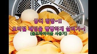 궁디 팡팡 오리털 패딩을 빵빵하게 살리기  울드라이어볼 사용기 [upl. by William]