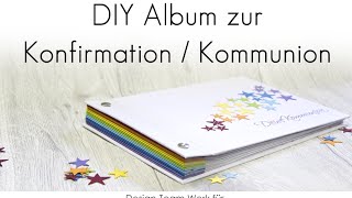 DIY Album für Kommunion  Konfirmation [upl. by Anyl496]