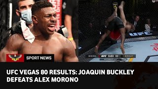 UFC Fight Night 229 Highlights Joaquin Buckley defeats Alex Morono by brutally slamming him [upl. by Noreik]