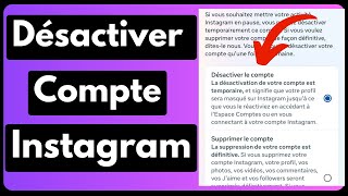 Comment Desactiver Un Compte Instagram Sur Iphone FACILE [upl. by Ailecra]