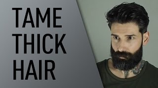 How to Tame Thick Hair  Carlos Costa [upl. by Akino878]