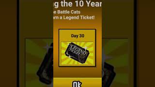 The First FREE Legend Ticket in Battle Cats EN History [upl. by Ailesor]