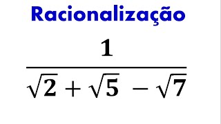 Racionalização de Denominadores Três Raízes no Denominador [upl. by Maclean]