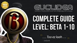 Euclidea Walkthrough  Beta Level 110 Complete Guide  Solution [upl. by Haduj]