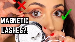 How To Apply Magnetic Lashes  Magnetic Lashes Review [upl. by Ennairrek]