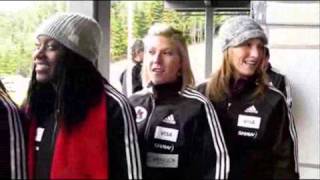 2010 Olympics Womens Bobsleigh Canadian Team at the Whistler Sliding Centre [upl. by Packer]