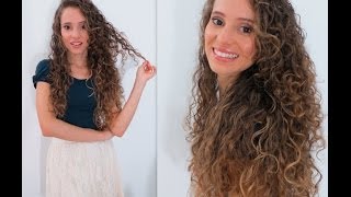 Como Finalizo Meu Cabelo Cacheado  Cabelo Solto e Cachos Definidos [upl. by Esidnak]