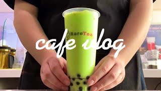 new iced honeydew🍈💚  cafe vlog  episode 10  boba shop🧋 [upl. by Lehcem]