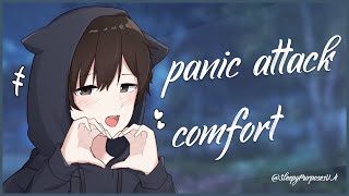 Boyfriend comforts you with a panic attack Asmr Comfort Anxiety Panic Breathing [upl. by Lyred]