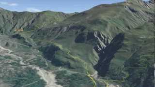 Valle dAosta sentieri 3D  Tour Monte Bianco [upl. by Haroldson]