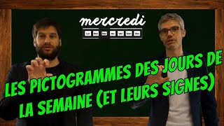 Les pictogrammes Makaton des jours de la semaine et leurs signes [upl. by Yezdnil]